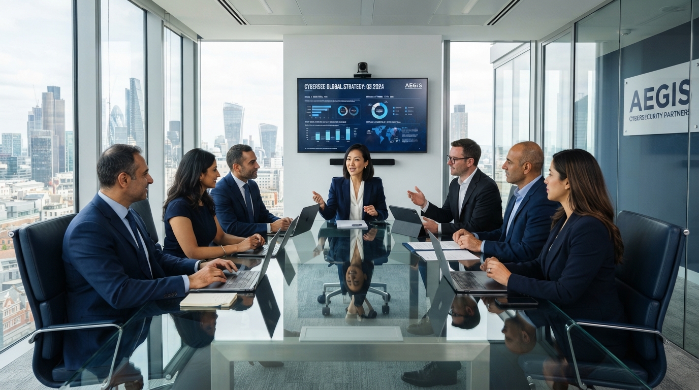 Executive leadership team of oneid365 in a strategy review